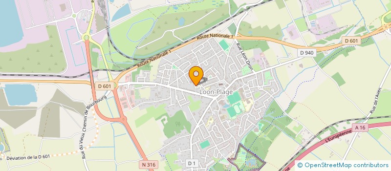 localisation de l'entreprise MADAME ANISSA CHENNOUF  LOON-PLAGE