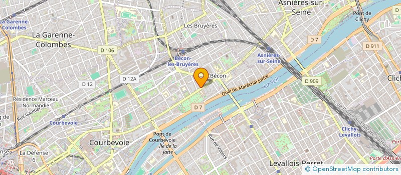 localisation de l'entreprise MADAME ANISSA EL METHOUI à COURBEVOIE