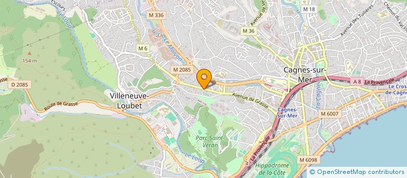 localisation de l'entreprise MADAME ANISSA HAFIANE  CAGNES-SUR-MER