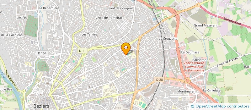 localisation de l'entreprise MADAME ANISSA HAMED BOUYAFRAN  BEZIERS