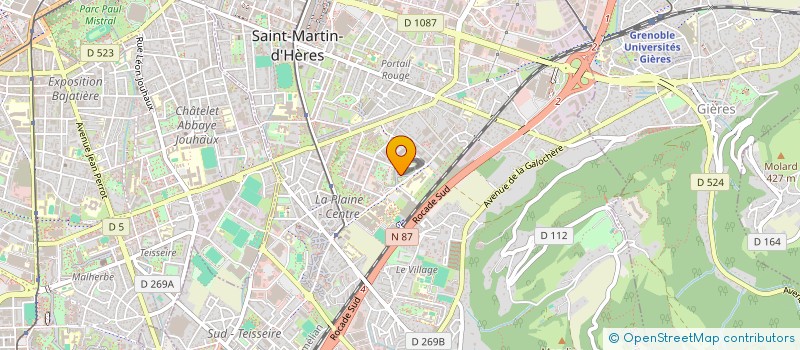 localisation de l'entreprise MADAME ANISSA HAMOUDI  SAINT-MARTIN-D'HERES