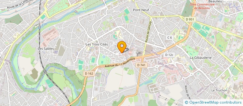 localisation de l'entreprise MADAME ANISSA HOUMADI  POITIERS