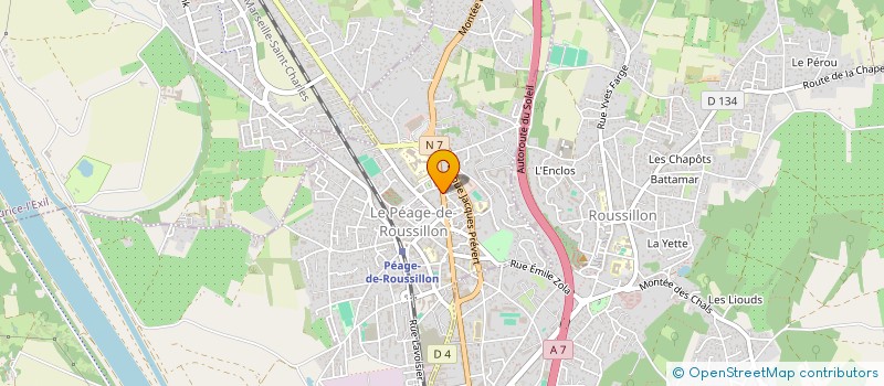 localisation de l'entreprise MADAME ANISSA ILGHET  LE PEAGE-DE-ROUSSILLON