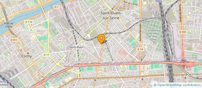 localisation de l'entreprise MADAME ANISSA KADA à SAINT-OUEN-SUR-SEINE