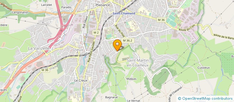 localisation de l'entreprise MADAME ANISSA KADIR  SAINT-CHAMOND