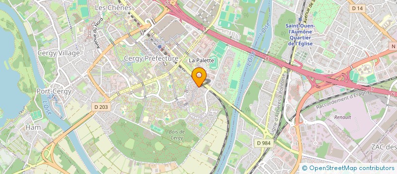 localisation de l'entreprise MADAME ANISSA KEBIRI  PONTOISE