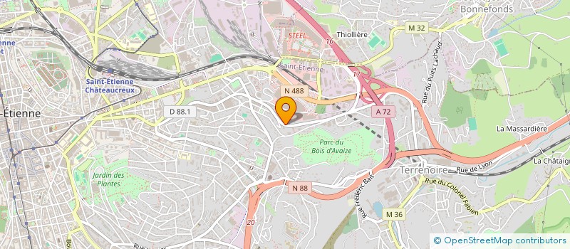 localisation de l'entreprise MADAME ANISSA KHALID à SAINT-ETIENNE