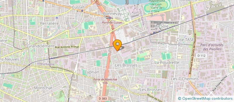 localisation de l'entreprise MADAME ANISSA KIRAT  VILLEURBANNE