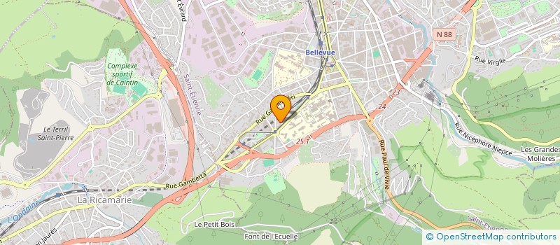 localisation de l'entreprise MADAME ANISSA MAAFA  SAINT-ETIENNE