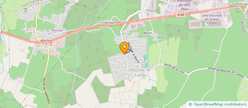 localisation de l'entreprise MADAME ANISSA MARTINEZ  BEYCHAC-ET-CAILLAU