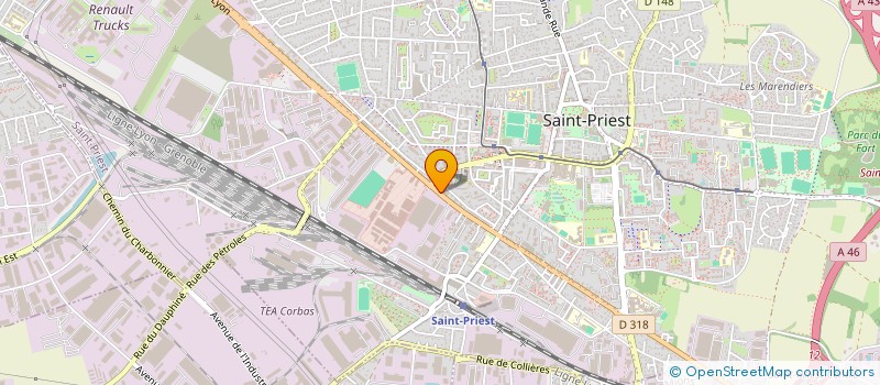 localisation de l'entreprise MADAME ANISSA NOUARI  SAINT-PRIEST