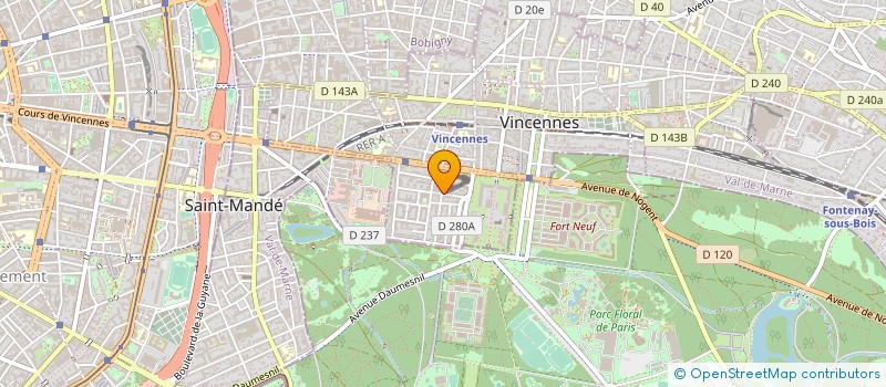 localisation de l'entreprise MADAME ANISSA REDJEM  VINCENNES