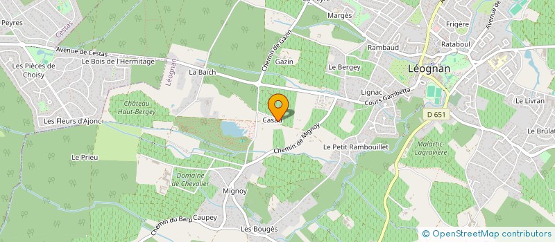 localisation de l'entreprise MADAME ANISSA SADOK  LEOGNAN