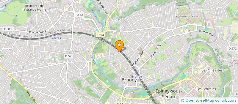 localisation de l'entreprise MADAME ANISSA SANDRA DAVYDOFF  BRUNOY