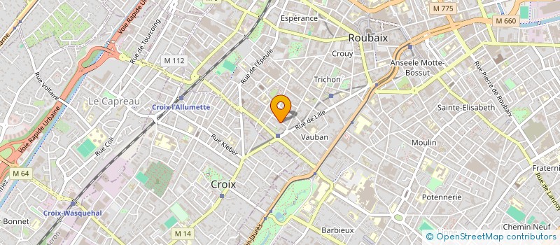 localisation de l'entreprise MADAME ANISSA TEMMAR  ROUBAIX