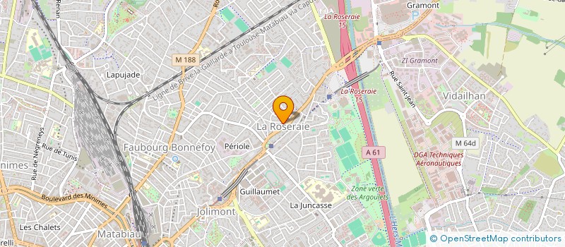 localisation de l'entreprise MADAME ANISSA TOUMBOU  TOULOUSE