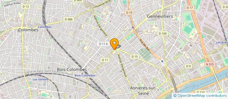 localisation de l'entreprise MADAME ANISSE SOKRANE à BOIS-COLOMBES