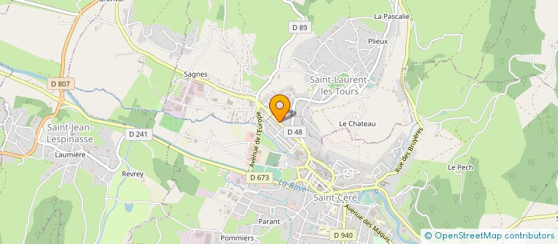 localisation de l'entreprise MADAME ANITA AYAD ZEDDAM  SAINT-CERE