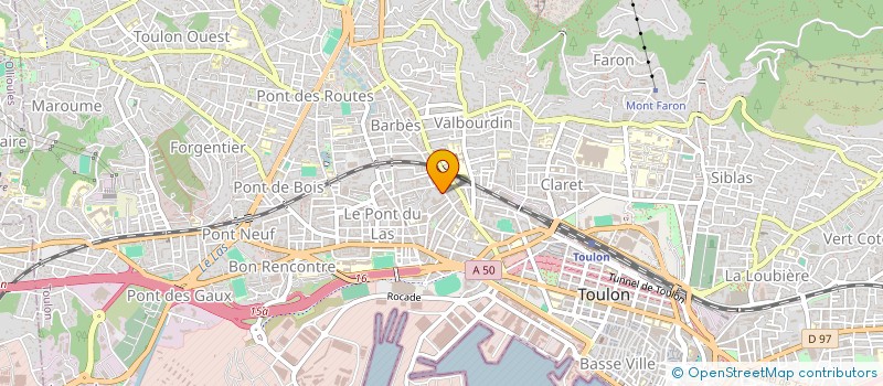 localisation de l'entreprise MADAME ANITA BARAGATTI  TOULON