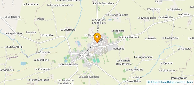 localisation de l'entreprise MADAME ANITA BILHEUDE  DOMALAIN