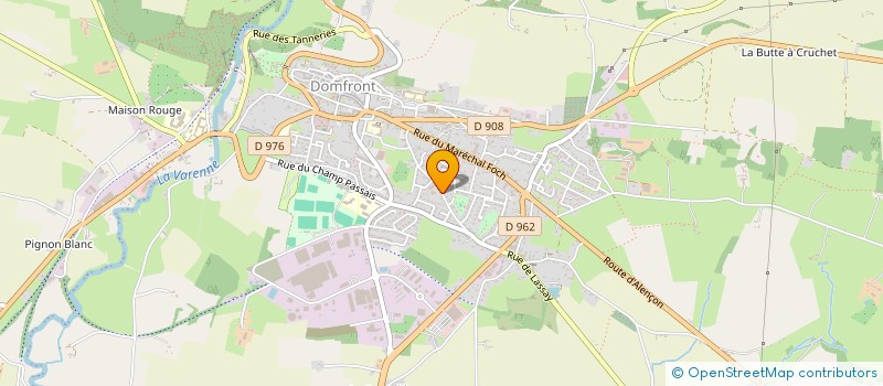 localisation de l'entreprise MADAME ANITA BISSON à DOMFRONT-EN-POIRAIE