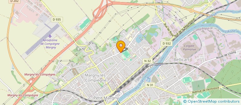 localisation de l'entreprise MADAME ANITA BLONDEAU  MARGNY-LES-COMPIEGNE