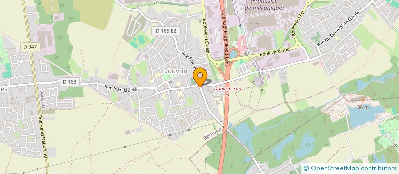 localisation de l'entreprise MADAME ANITA BLONDEL  DOUVRIN