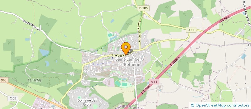 localisation de l'entreprise MADAME ANITA BOSSE  SAINT-LAMBERT-LA-POTHERIE