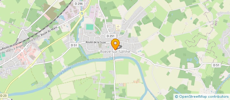 localisation de l'entreprise MADAME ANITA BOULAY à ROEZE-SUR-SARTHE
