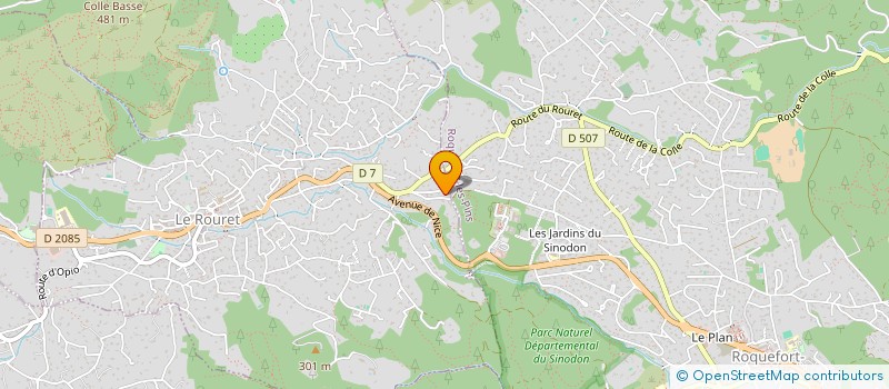 localisation de l'entreprise MADAME ANITA CARR  LE ROURET