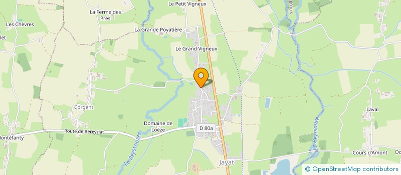 localisation de l'entreprise MADAME ANITA CAVILLON  JAYAT