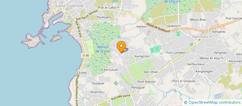 localisation de l'entreprise MADAME ANITA DEFREVAL  PENMARCH