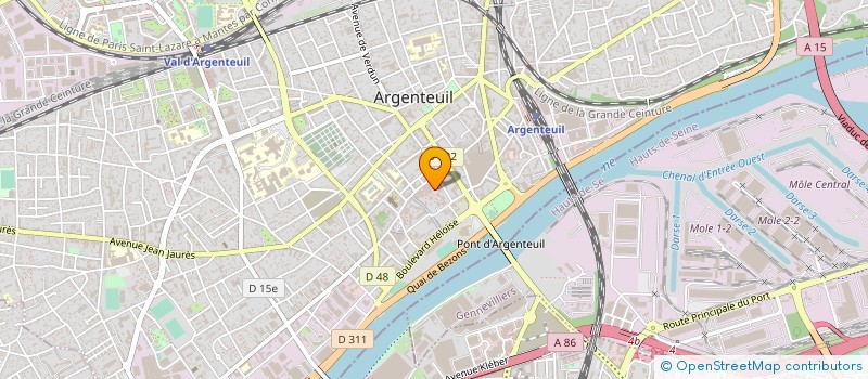 localisation de l'entreprise MADAME ANITA DELAINE  ARGENTEUIL