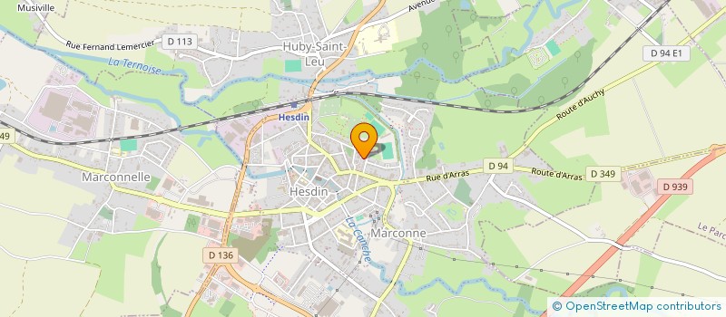 localisation de l'entreprise MADAME ANITA EDOUARD  HESDIN