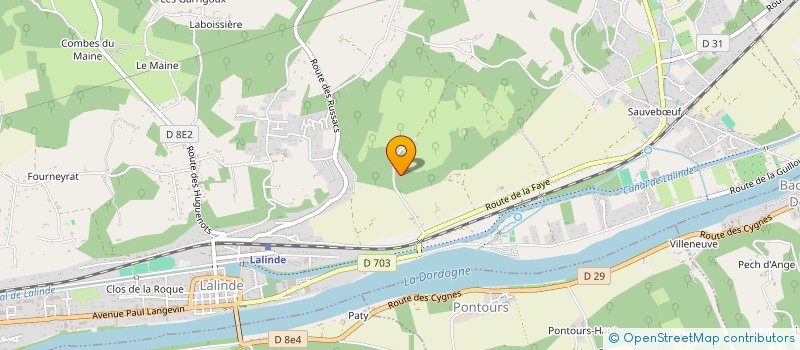 localisation de l'entreprise MADAME ANITA FRUITIER  LALINDE