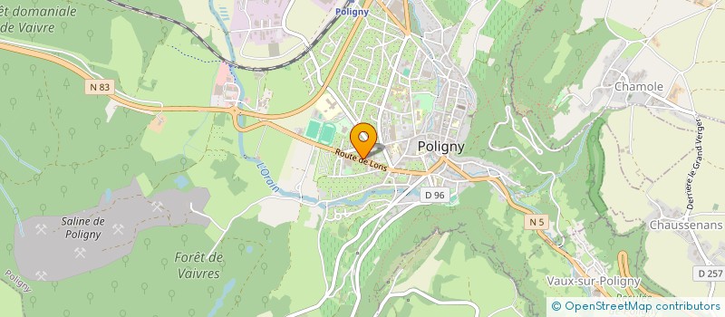 localisation de l'entreprise MADAME ANITA GAGNEPAIN à POLIGNY