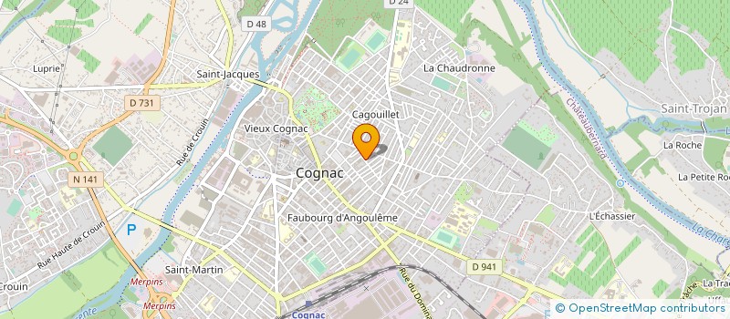 localisation de l'entreprise MADAME ANITA GARRAUD à COGNAC