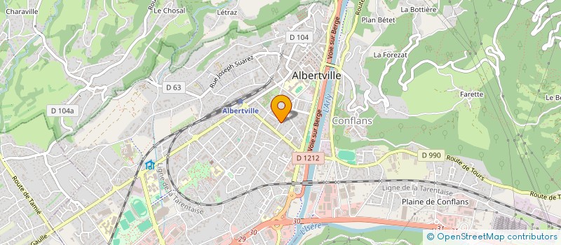 localisation de l'entreprise MADAME ANITA GOBBO  ALBERTVILLE