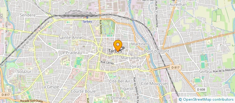 localisation de l'entreprise MADAME ANITA HEBERT à TARBES