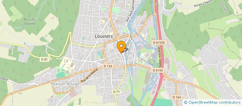localisation de l'entreprise MADAME ANITA HUBERT à LOUVIERS