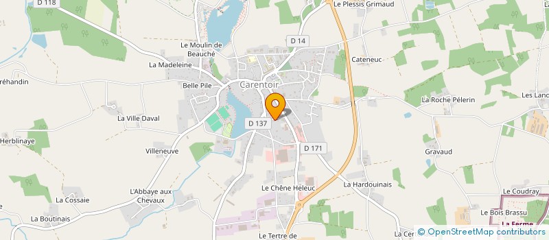 localisation de l'entreprise MADAME ANITA JOUAN  CARENTOIR