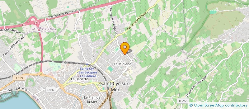 localisation de l'entreprise MADAME ANITA LAVIGNE à SAINT-CYR-SUR-MER