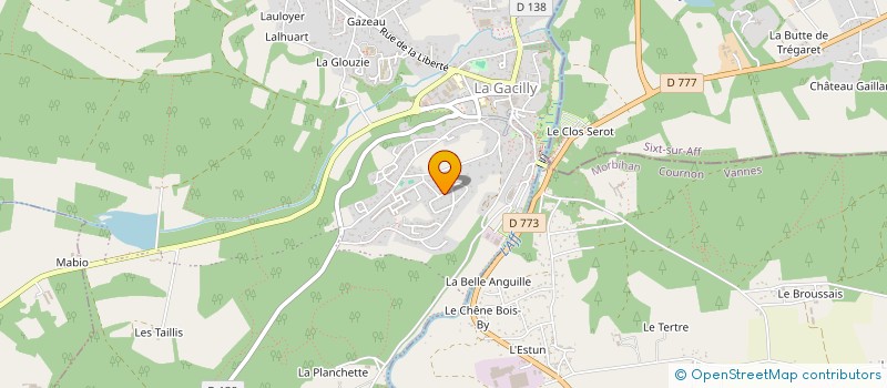 localisation de l'entreprise MADAME ANITA LE COMANDOUX  LA GACILLY