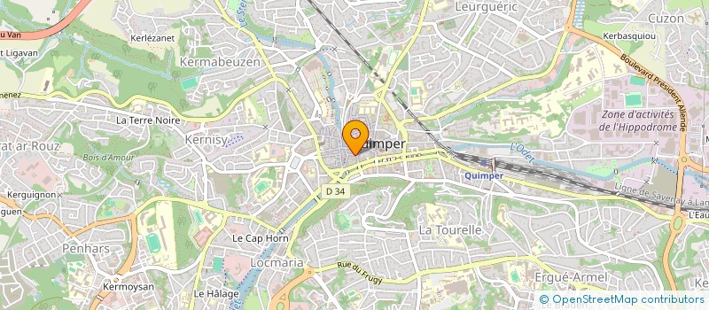 localisation de l'entreprise MADAME ANITA LE GOUDIVEZE à QUIMPER