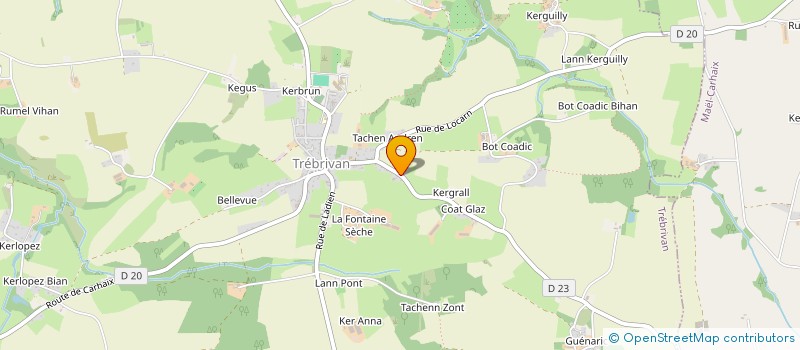 localisation de l'entreprise MADAME ANITA LECORDIER  TREBRIVAN