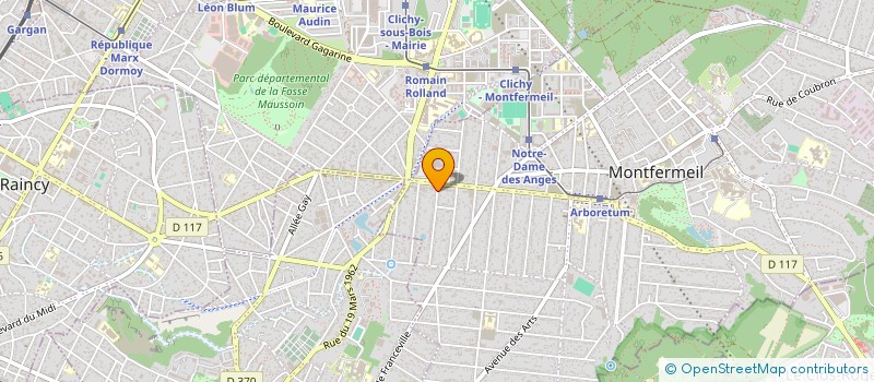 localisation de l'entreprise MADAME ANITA LEFEBVRE  MONTFERMEIL