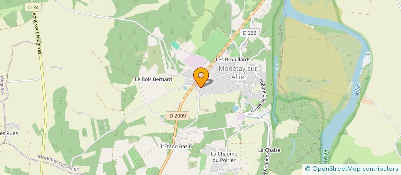 localisation de l'entreprise MADAME ANITA LEGABILLEUX  MONETAY-SUR-ALLIER