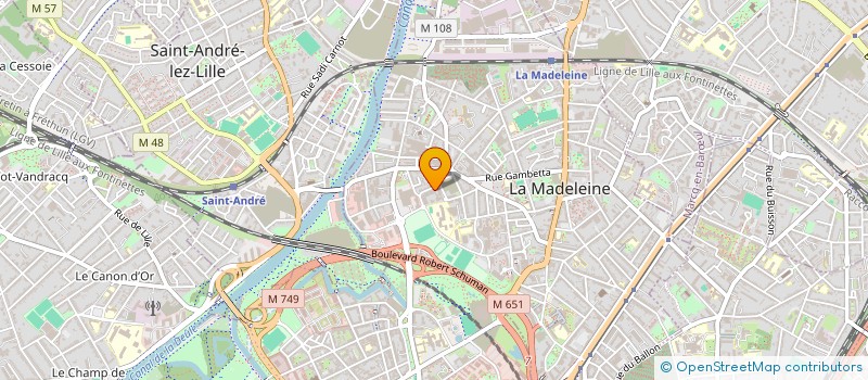 localisation de l'entreprise MADAME ANITA LISON à LA MADELEINE