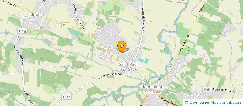 localisation de l'entreprise MADAME ANITA LOUET  SAINT-PAUL-SUR-SAVE