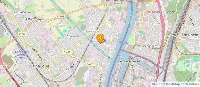 localisation de l'entreprise MADAME ANITA LOVAS-HORANSZKY  HUNINGUE